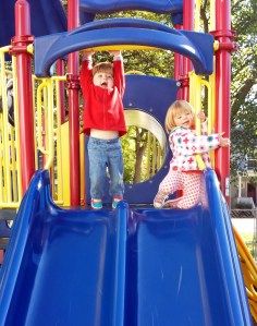 Playing on the Slide 1